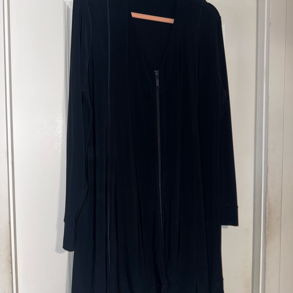 Elegant Navy Long Cardigan